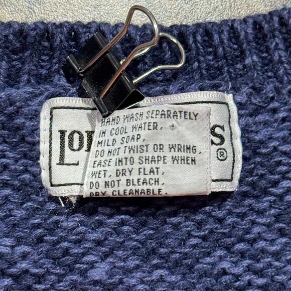 Vintage Sweater Vest Floral Paisley Cottage Dark Academia Boho Farm Blue Large - Picture 3 of 5